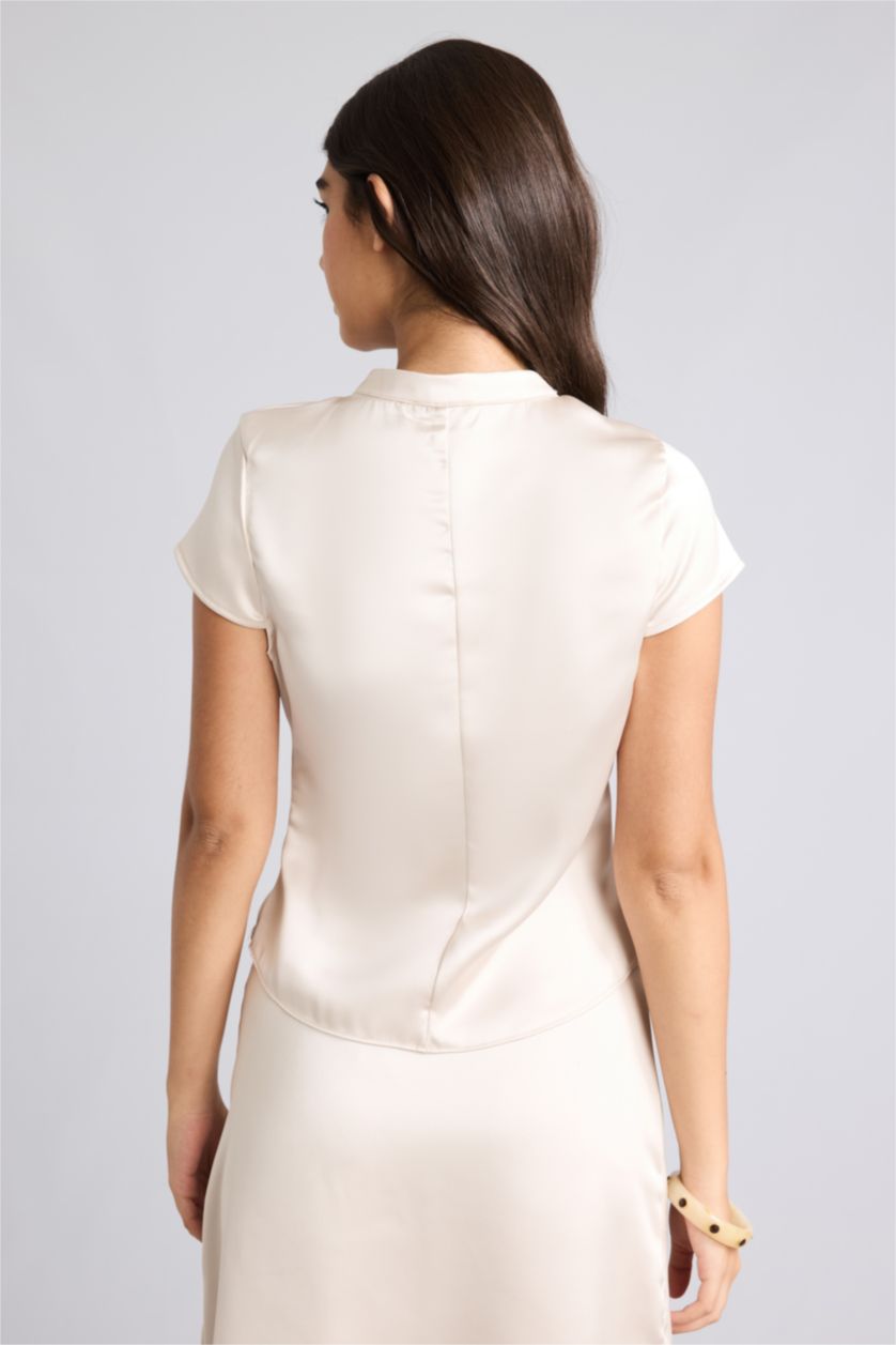 Women Stone Slim Fit Satin