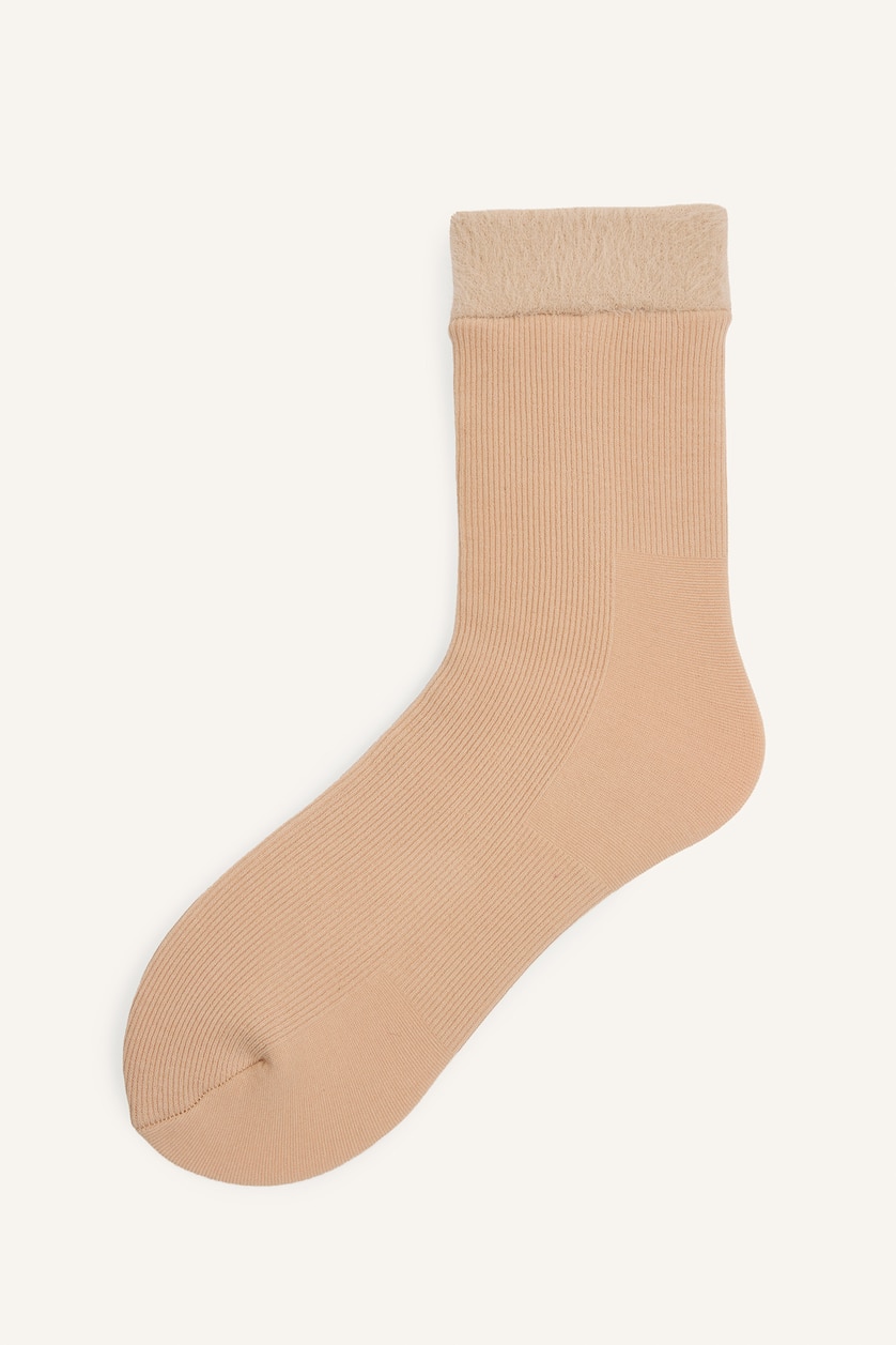 Women Bordeaux 2 piece Long sock