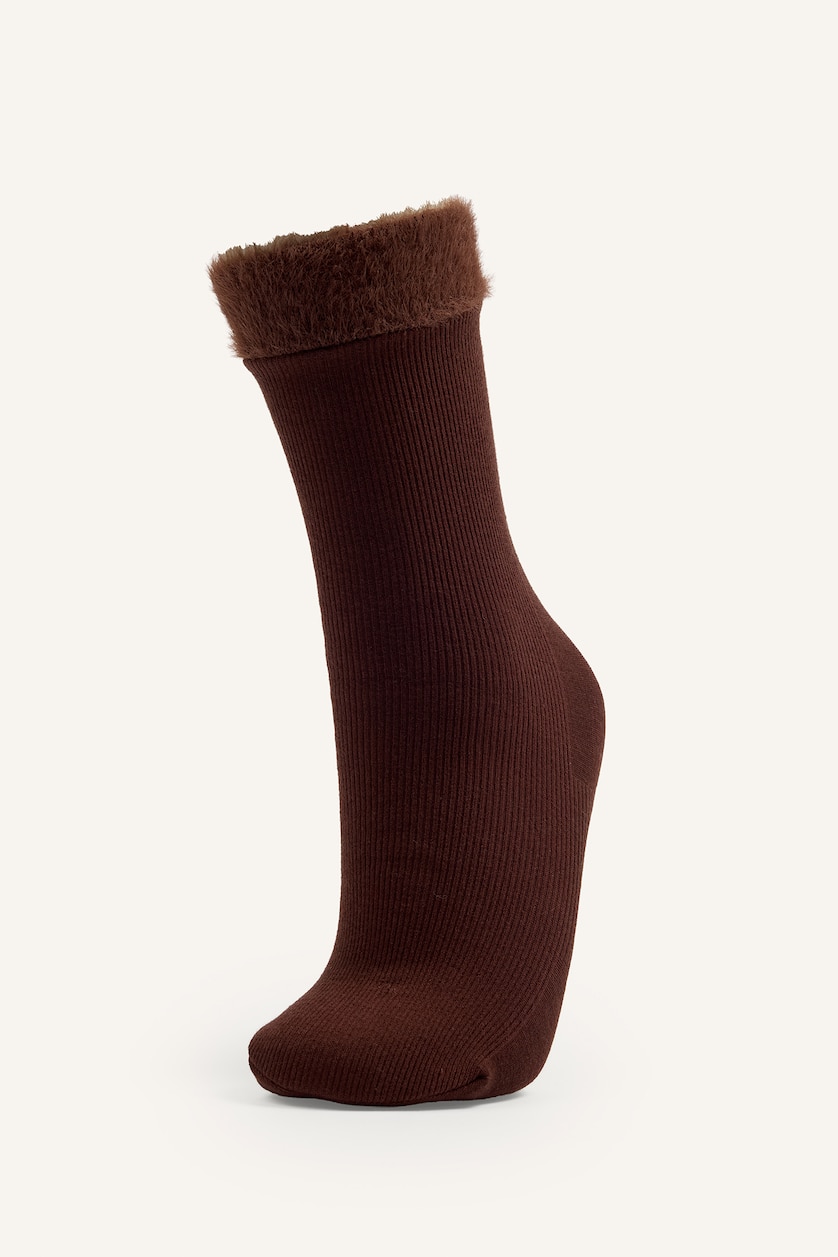 Women Brown 2 piece Long sock