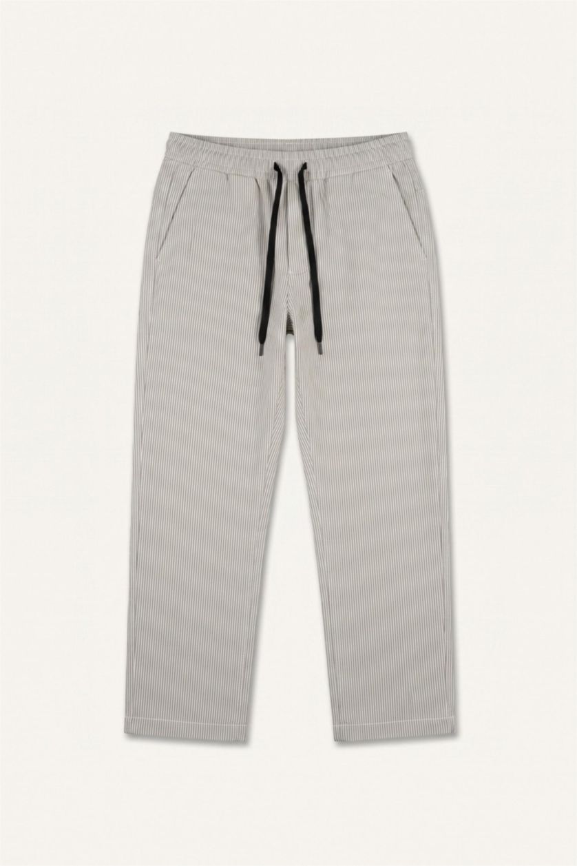 رجال اللون الحجري Baggy Fit Trousers