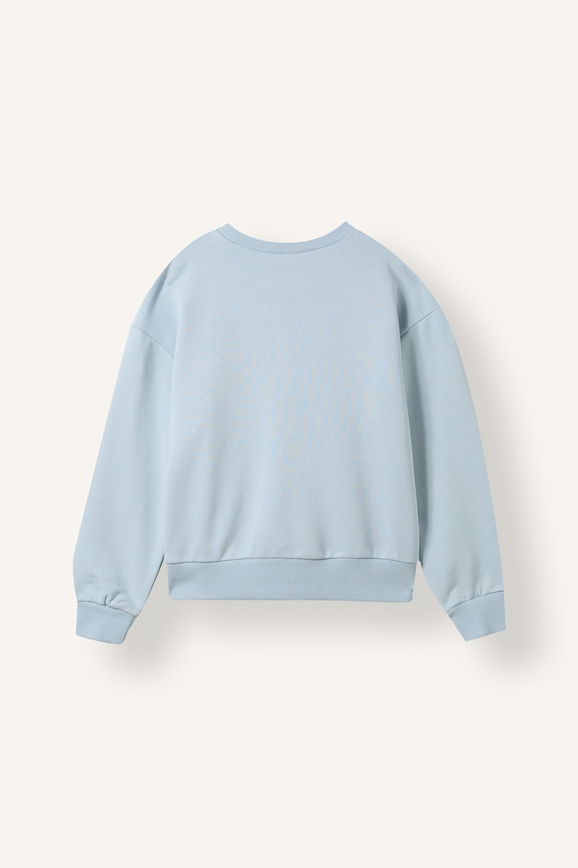Kız Çocuk - Genç Kız Açık Mavi Lilo & Stitch Baskılı Sweatshirt Kız Çocuk