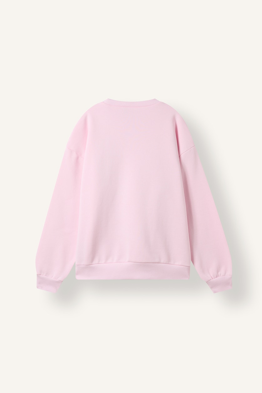 Kız Çocuk - Genç Kız Açık Pembe Relaxed Fit Pochacco Baskılı Sweatshirt Kız Çocuk