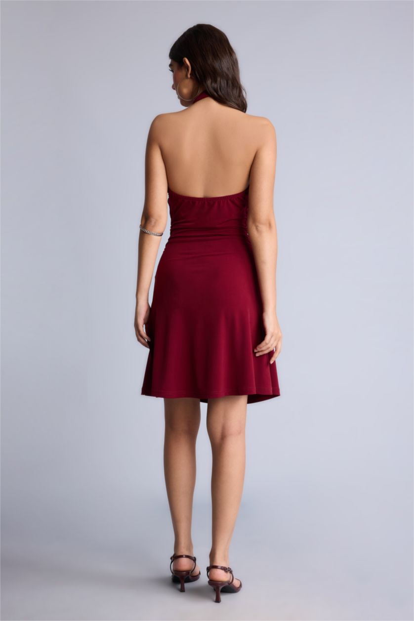 Women Dark Bordeaux Dress