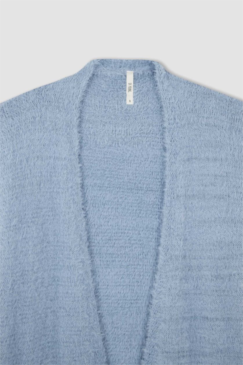 WOMAN Blue Regular Fit Cardigan