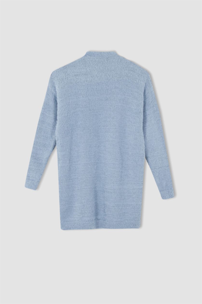 WOMAN Blue Regular Fit Cardigan