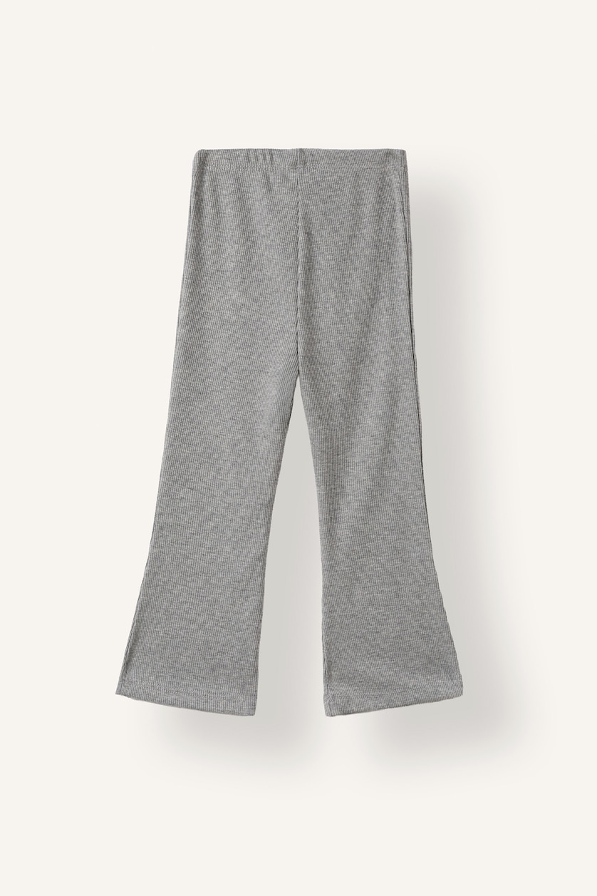 Baby Girls Light Grey Melange Baby Girl Flare Leggings