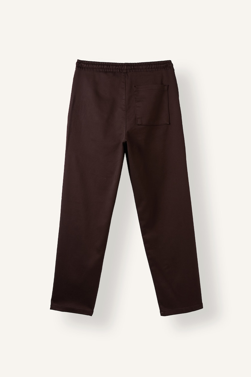 Erkek Kahve Relax Fit Bağcıklı Pantolon