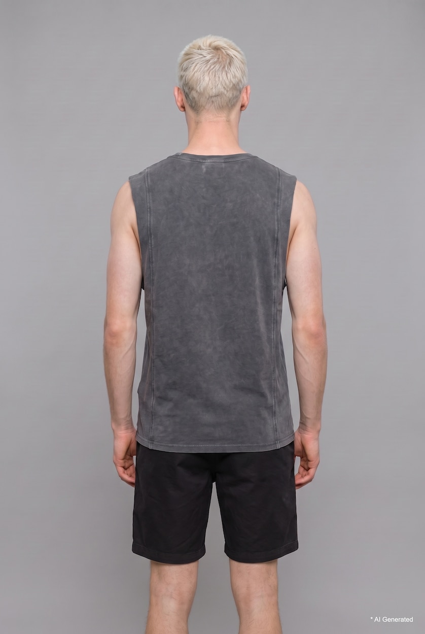 Men Anthracite Oversize Top
