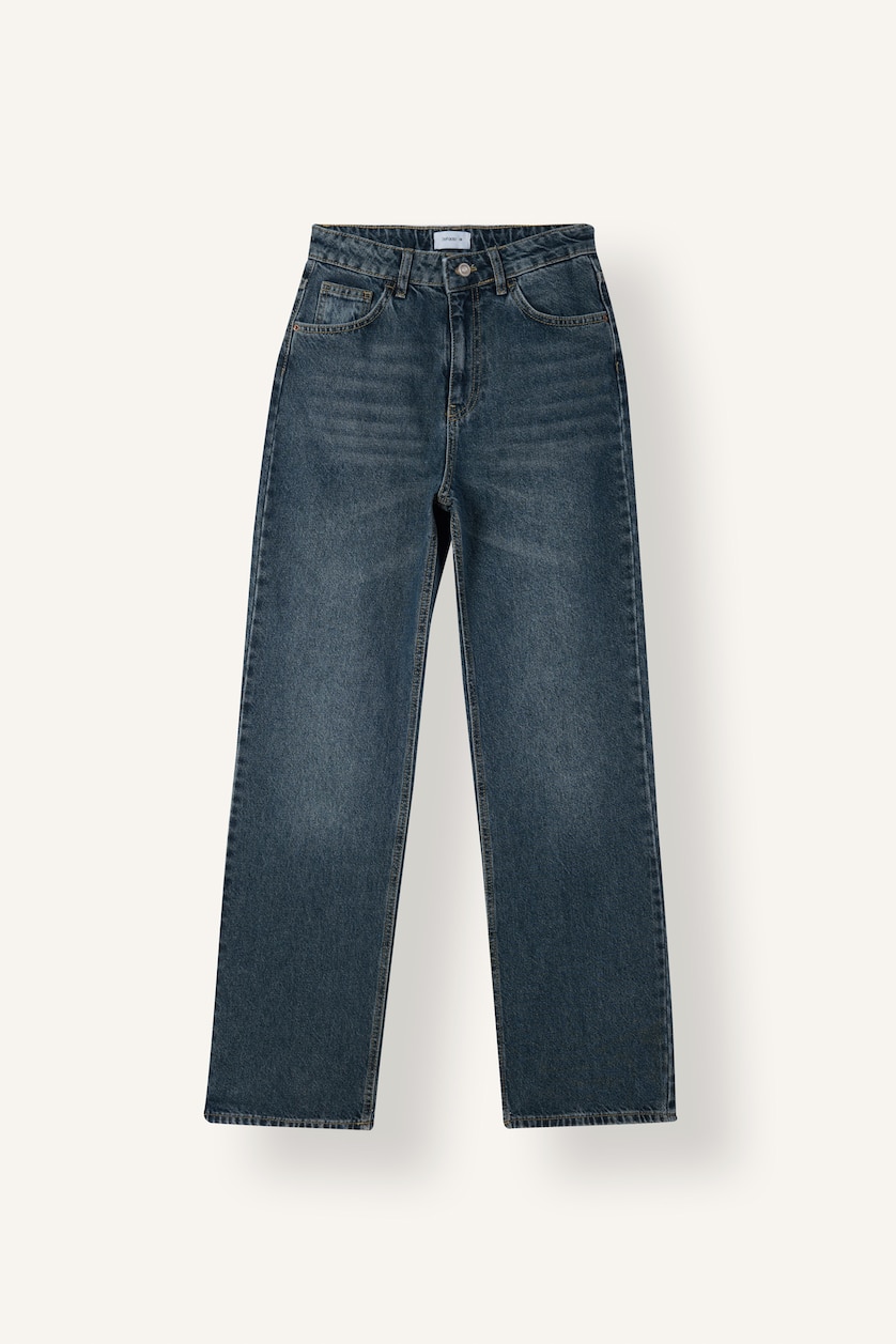 Women Blue High Waist Trousers