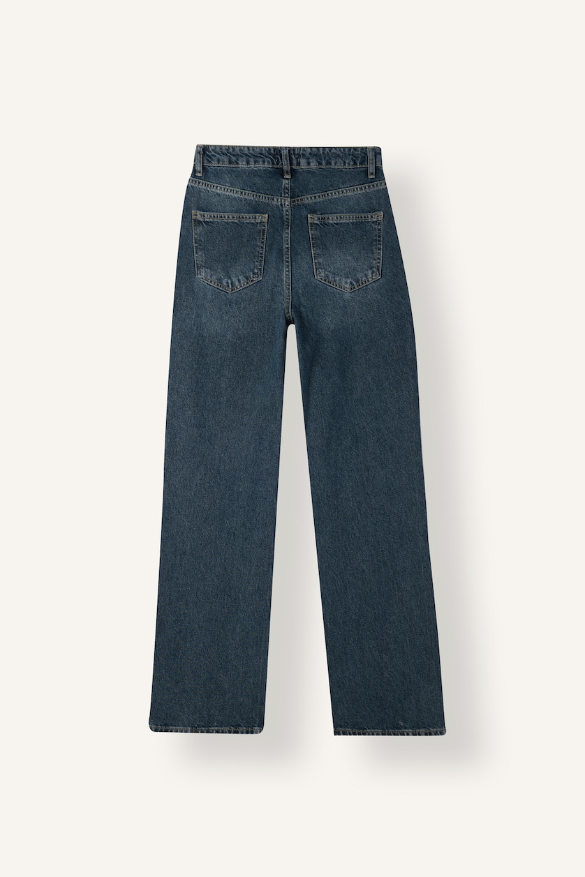 Women Blue High Waist Trousers