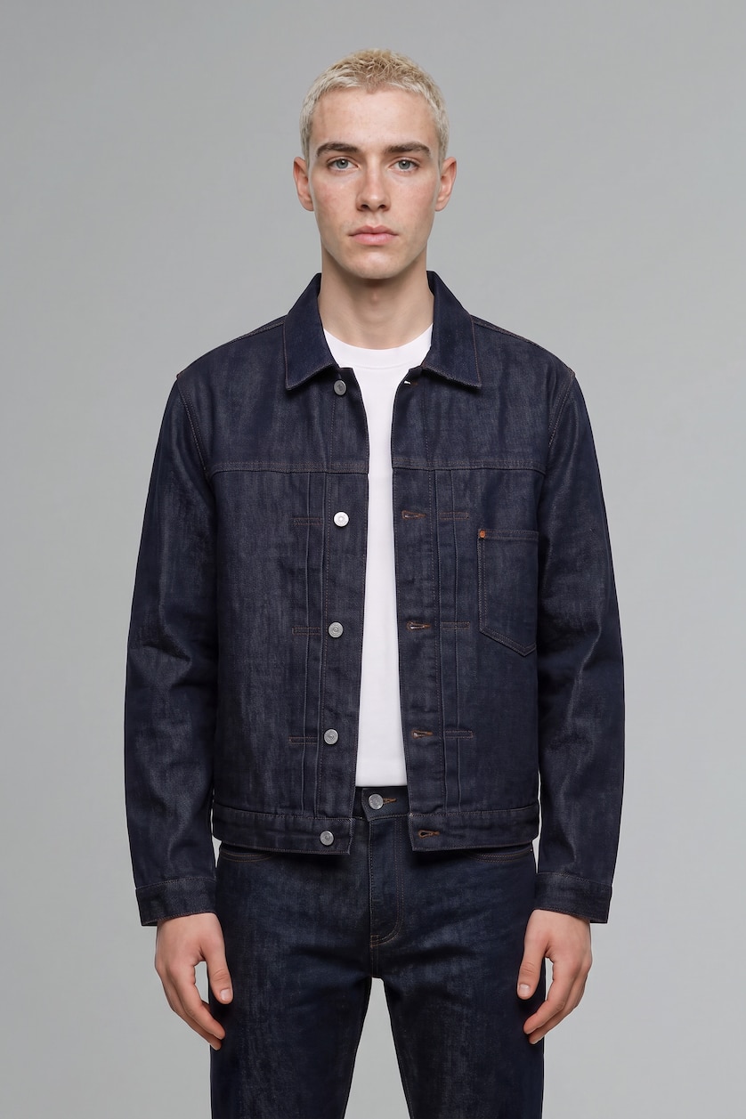 Men Dark Blue Jacket