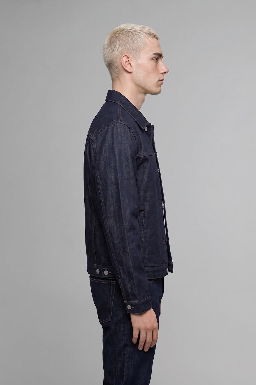 Men Dark Blue Jacket