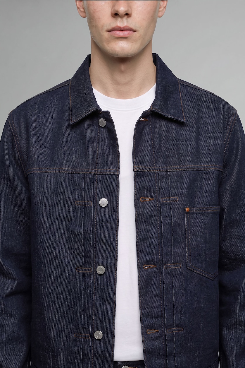 Men Dark Blue Jacket