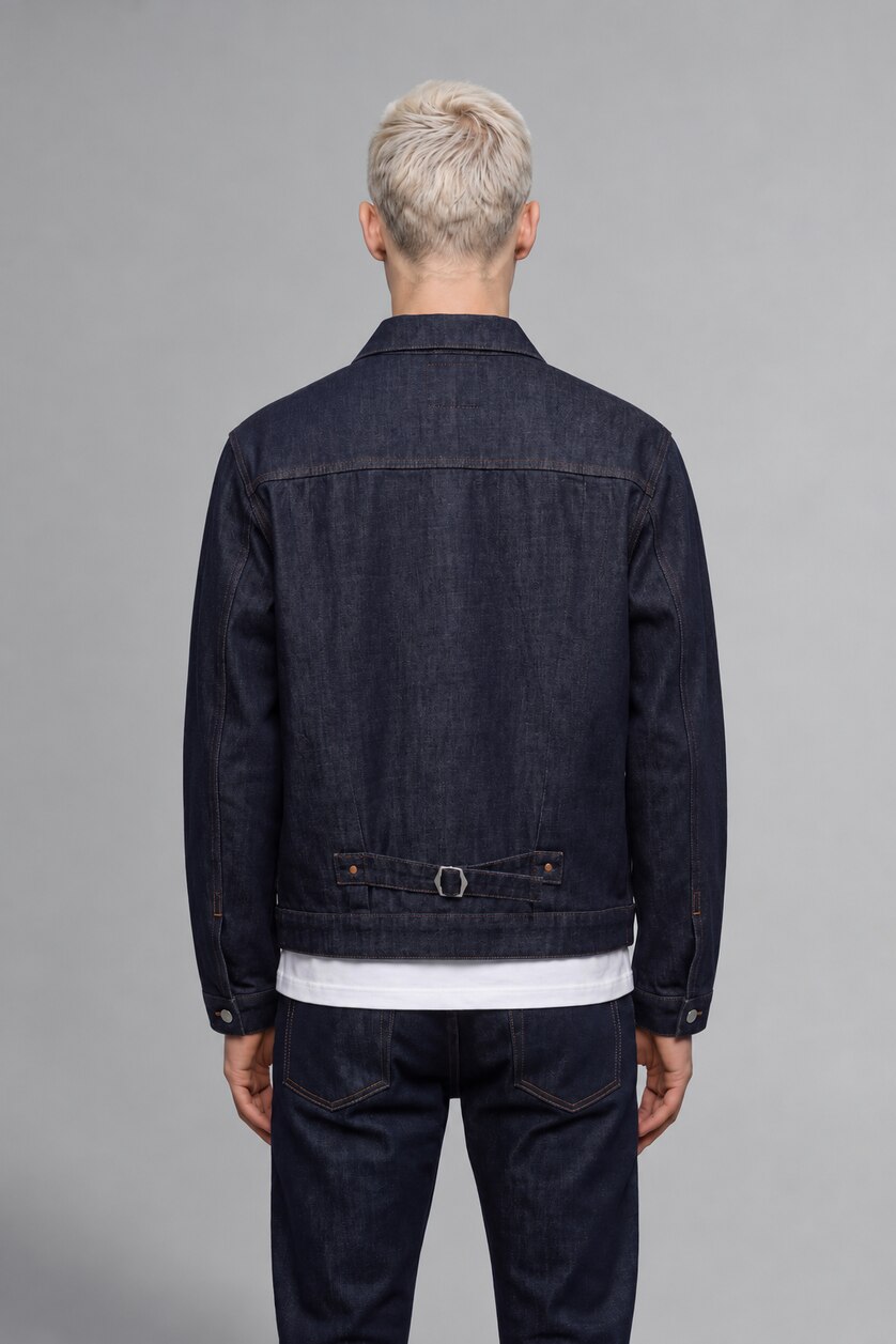 Men Dark Blue Jacket