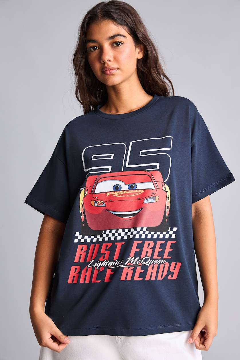 Women NAVY Oversize Fit Short Sleeve T-Shirt