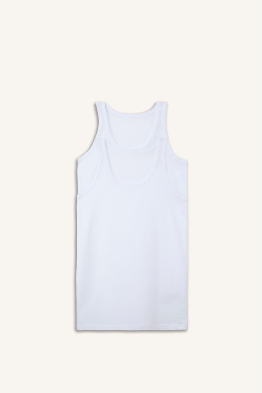 Young Boys - Teen Boys White Boy 2 piece Regular Fit Tank Top
