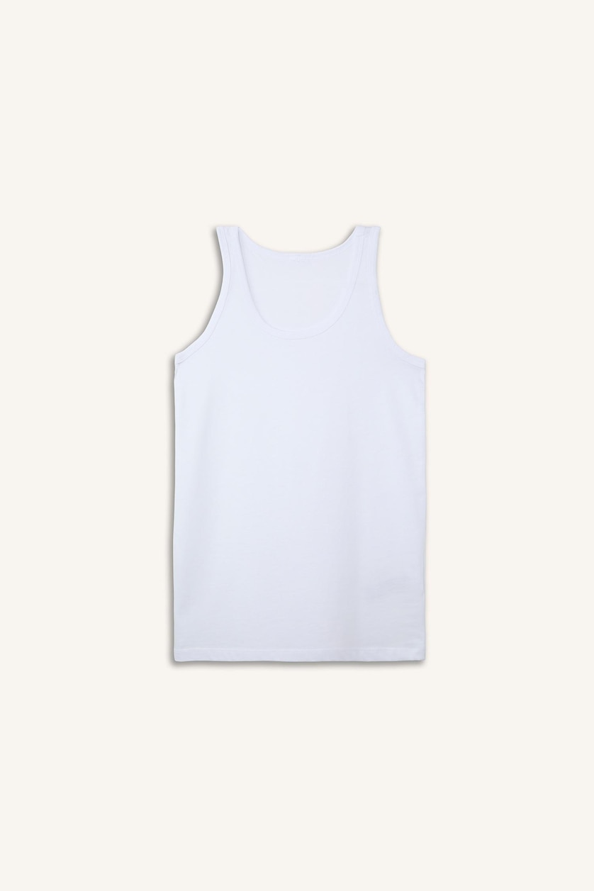 Young Boys - Teen Boys White Boy Cotton 2 Piece Undershirts