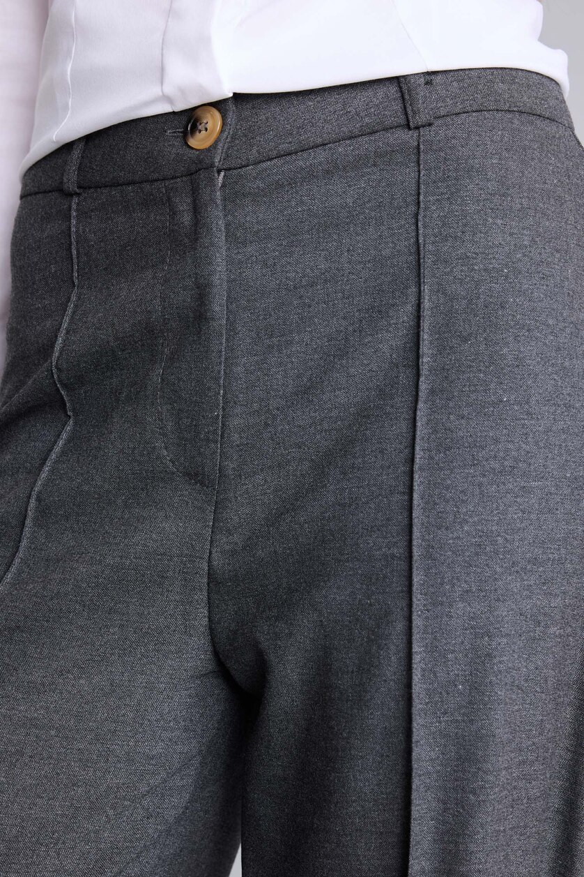 Женщины Антрацит Брюки Wide Leg