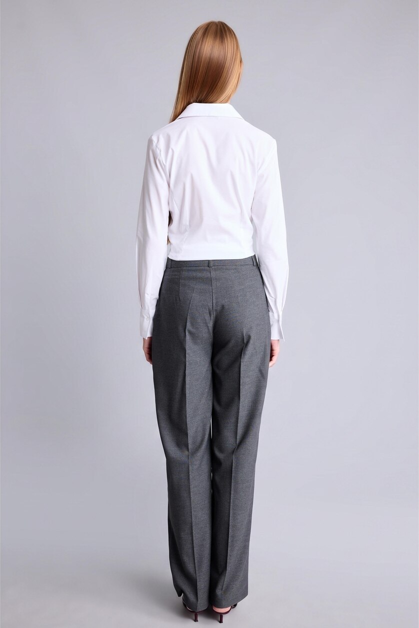Женщины Антрацит Брюки Wide Leg