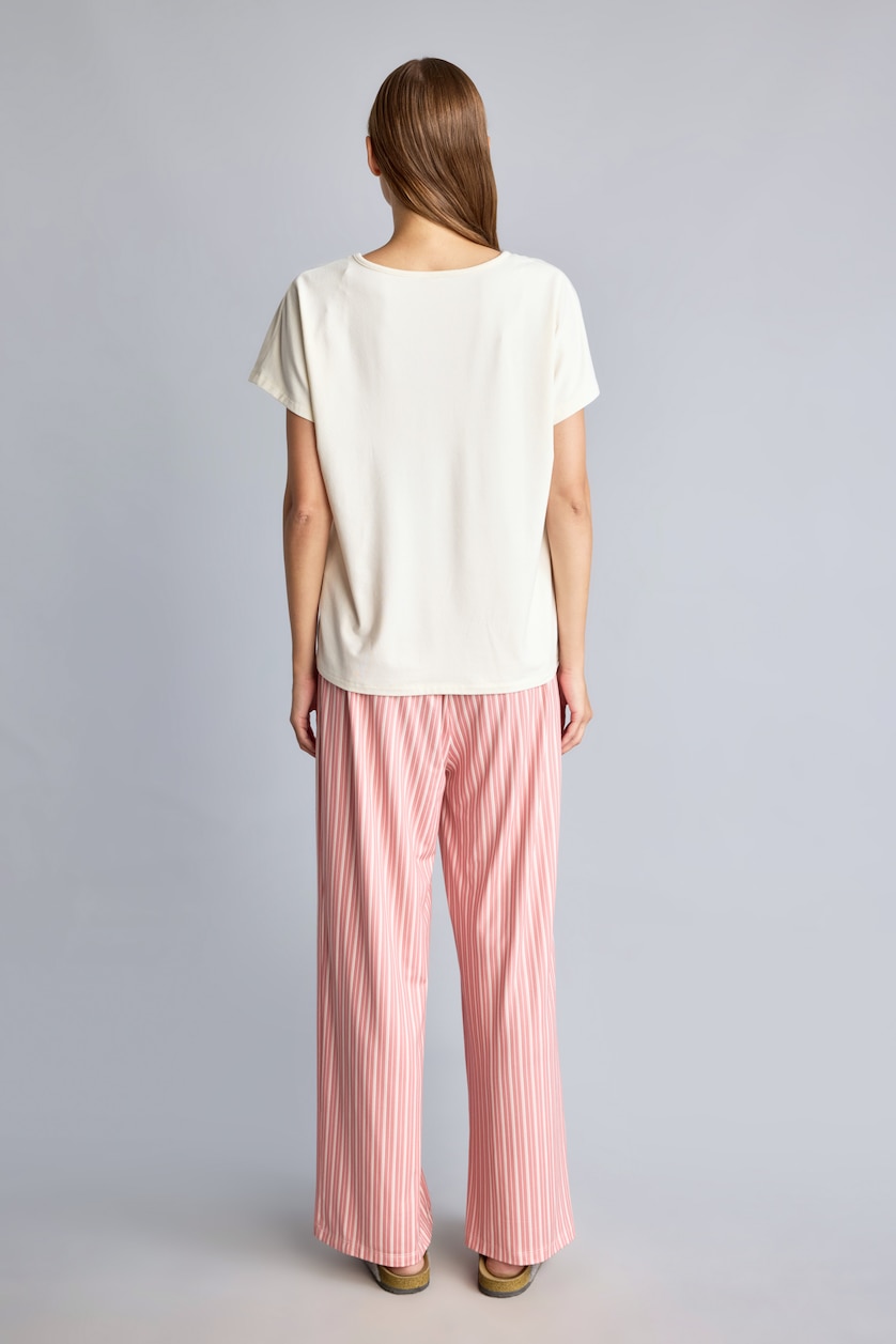 Kadın Gülkurusu Kısa Kollu Pijama Takımı