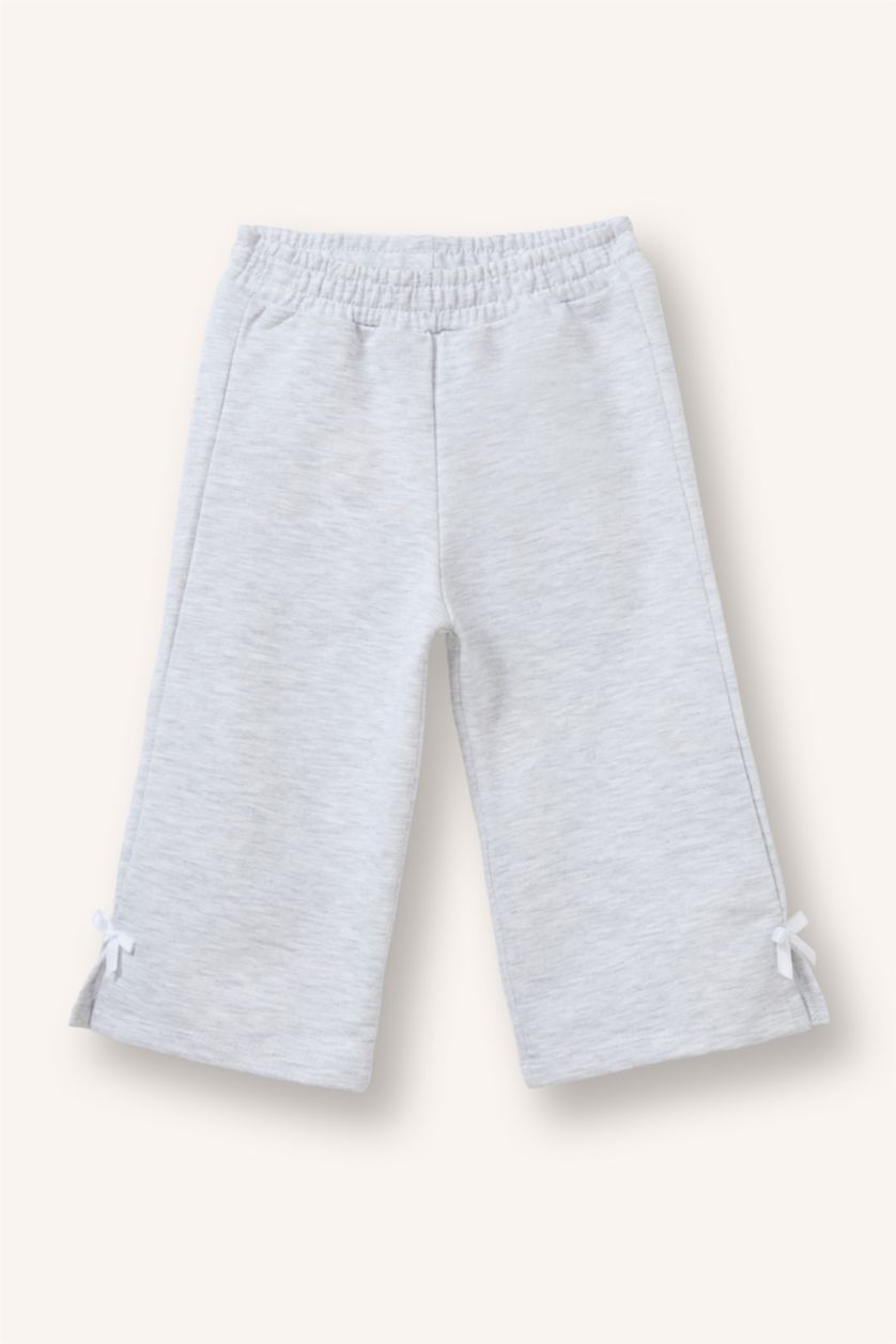 Baby Girls Light Grey Melange 2 piece Relax Fit Set