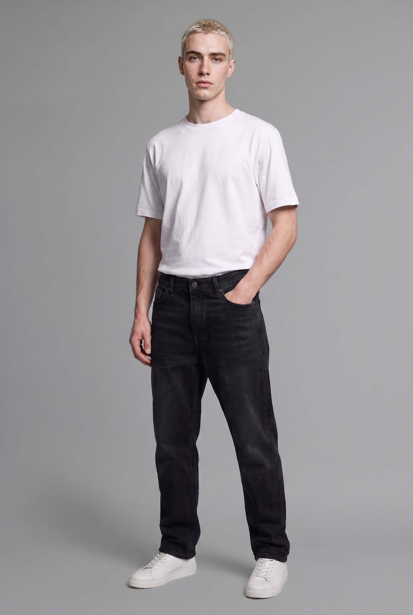 Мужчины Антрацит Джинсы Baggy Fit