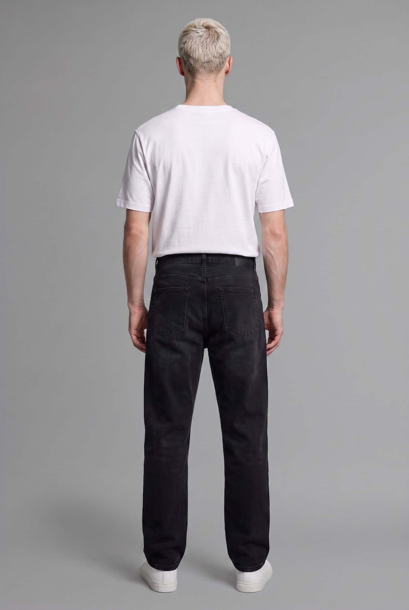 Мужчины Антрацит Джинсы Baggy Fit