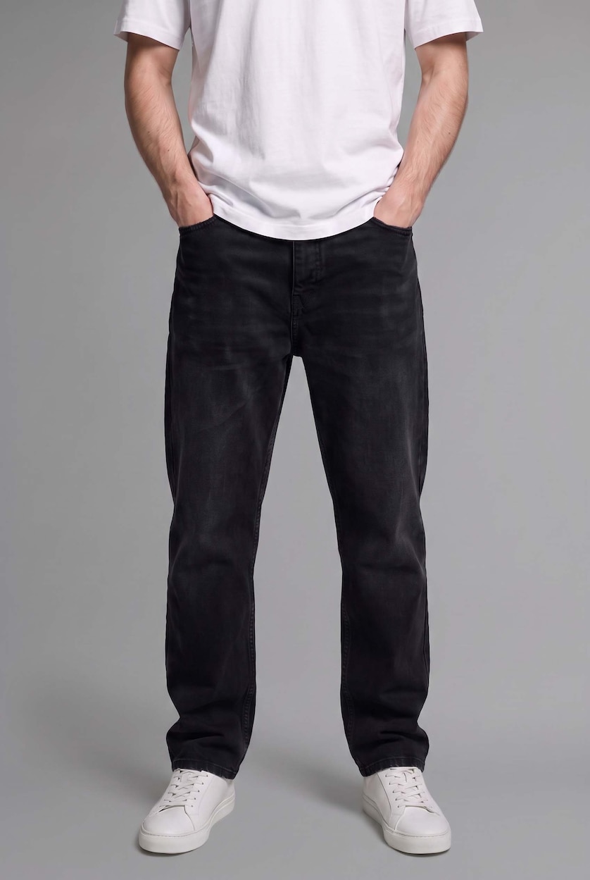 Мужчины Антрацит Джинсы Baggy Fit