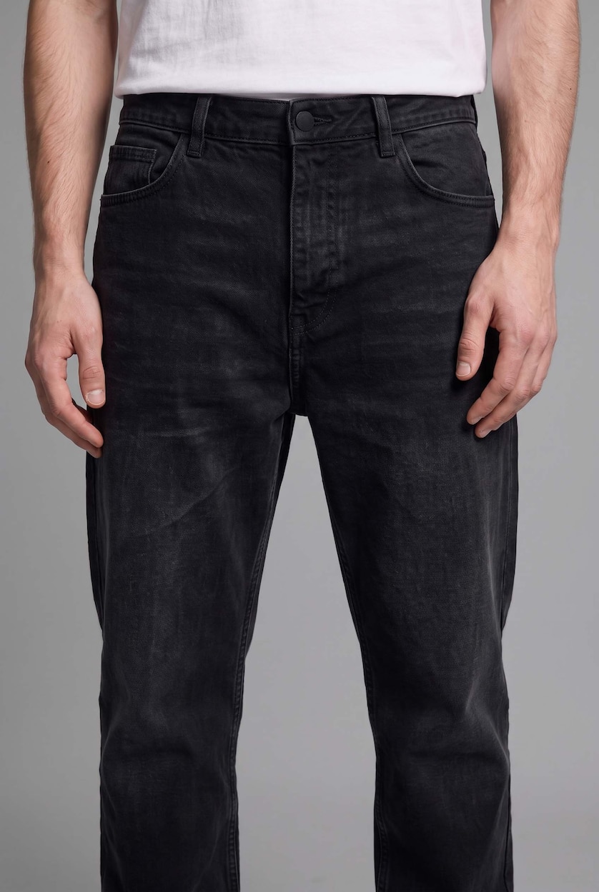Мужчины Антрацит Джинсы Baggy Fit