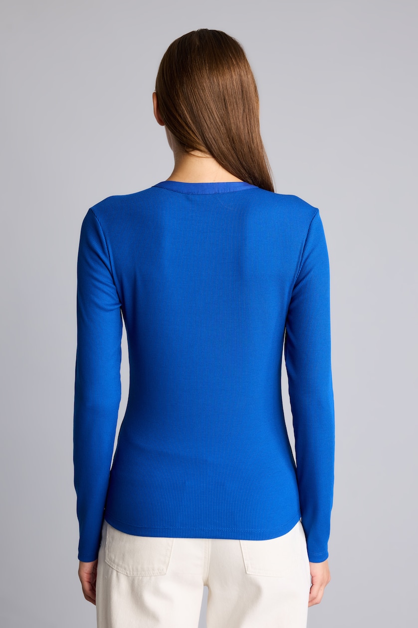 Women Sax Slim Fit Camisole Long Sleeve T-Shirt