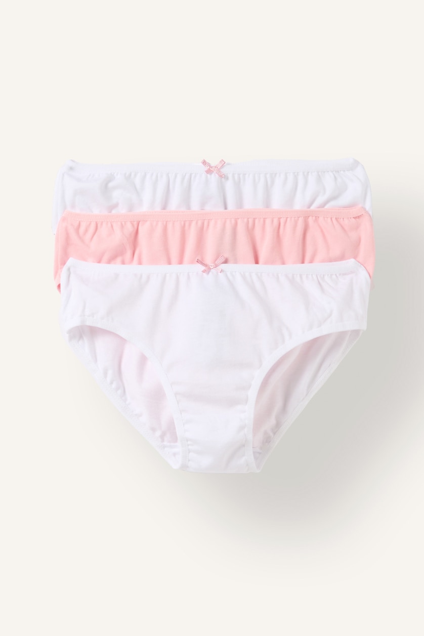 Young Girls - Teen Girls Pink Girl 3 piece Slip Panty