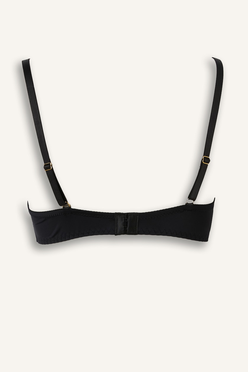 Women Black Fall in Love Bra