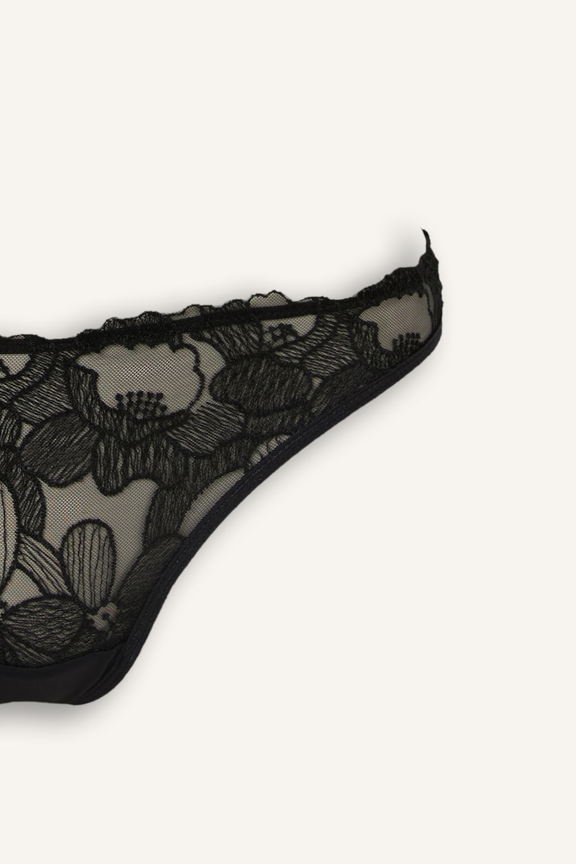 Women Black Tulle