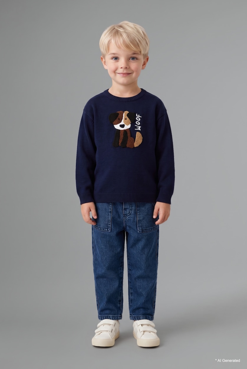 Baby Boys NAVY Baby Boy Regular Fit Pullover
