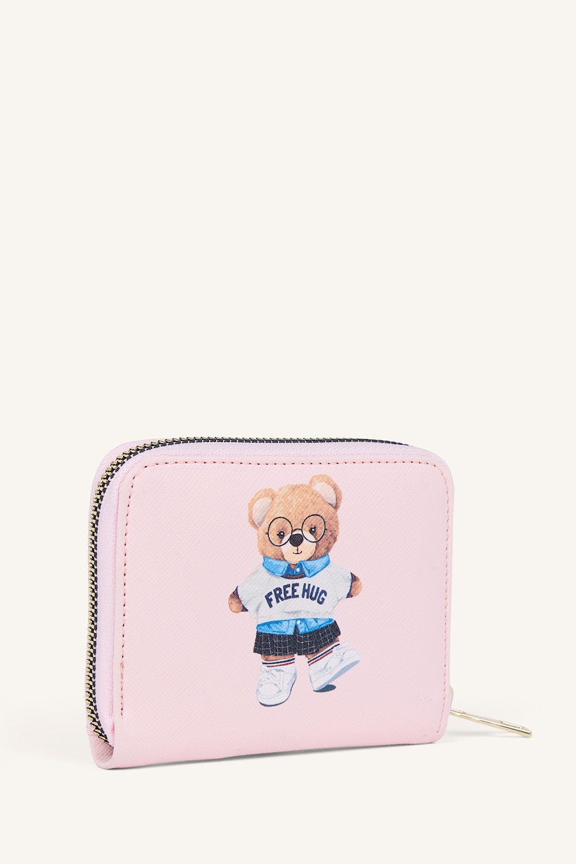 Women Light Pink Woman Faux Leather Wallets