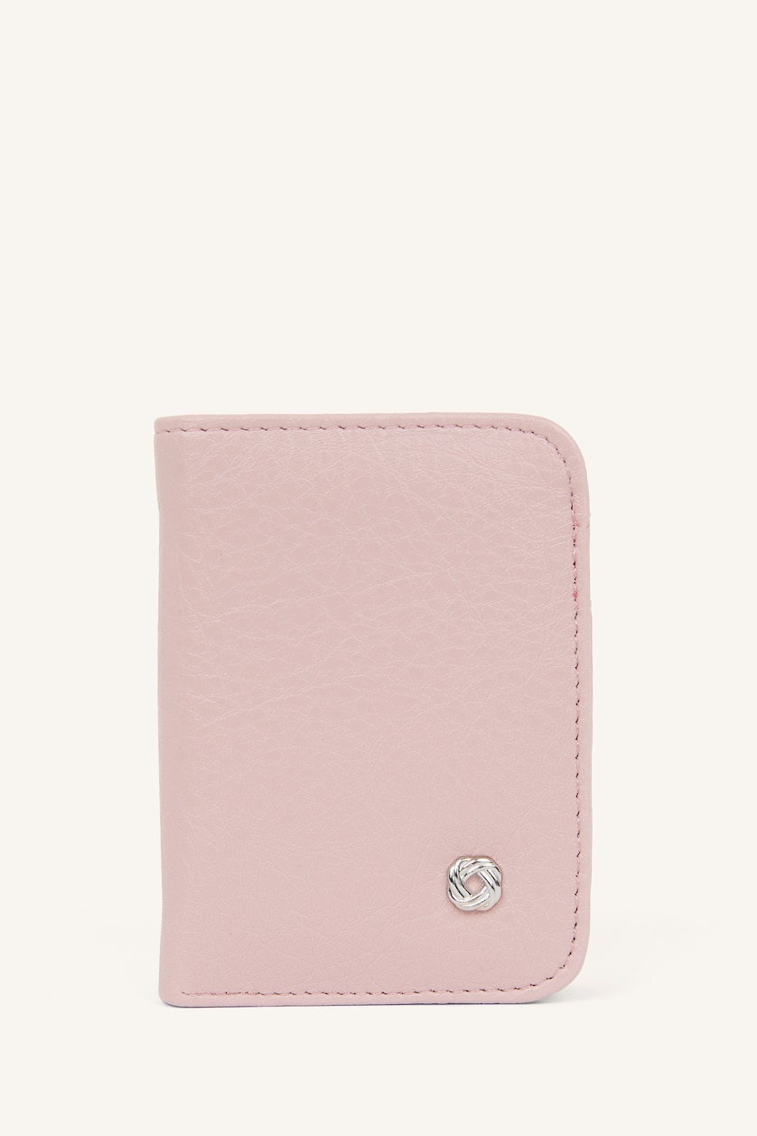 Kadın Açık Pembe Metal Detaylı Suni Deri Cüzdan