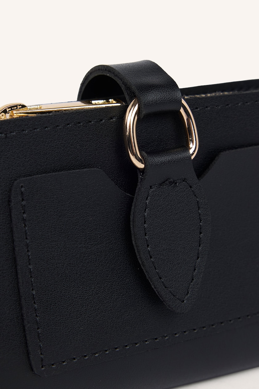 Women Black Woman Faux Leather Wallets