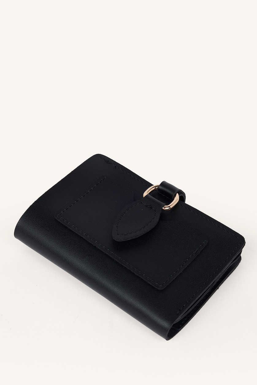 Women Black Woman Faux Leather Wallets
