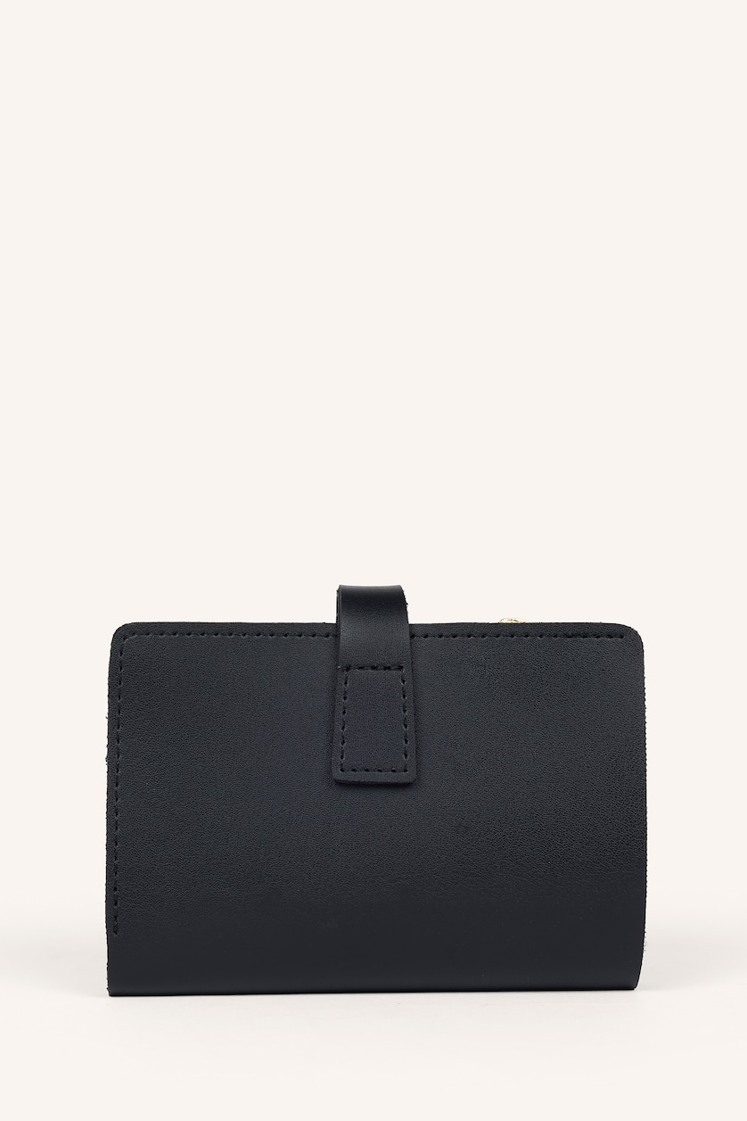 Women Black Woman Faux Leather Wallets