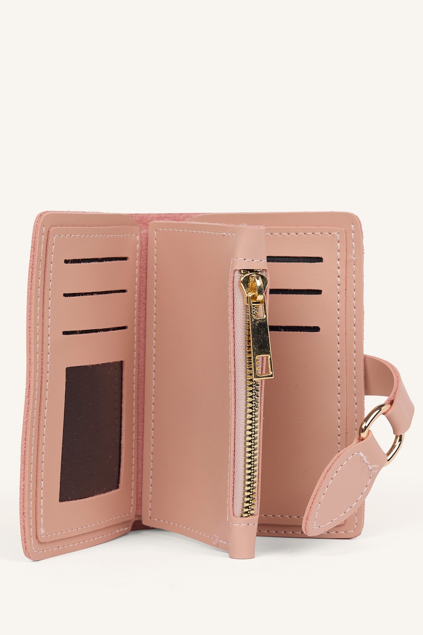 Women Powder Woman Faux Leather Wallets