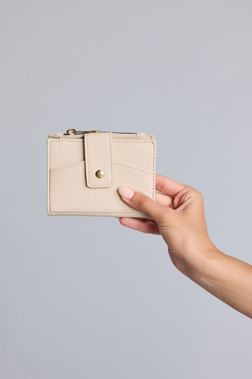 Women Beige Woman Faux Leather Wallets