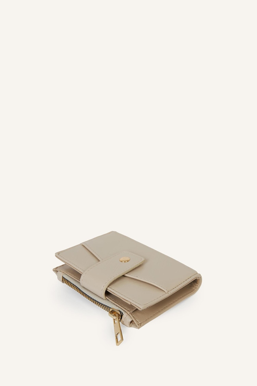 Women Beige Woman Faux Leather Wallets