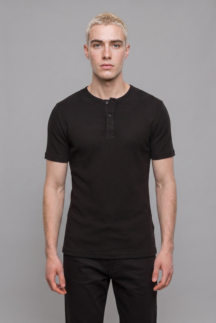 MAN Black Slim Fit Short Sleeve T-Shirt