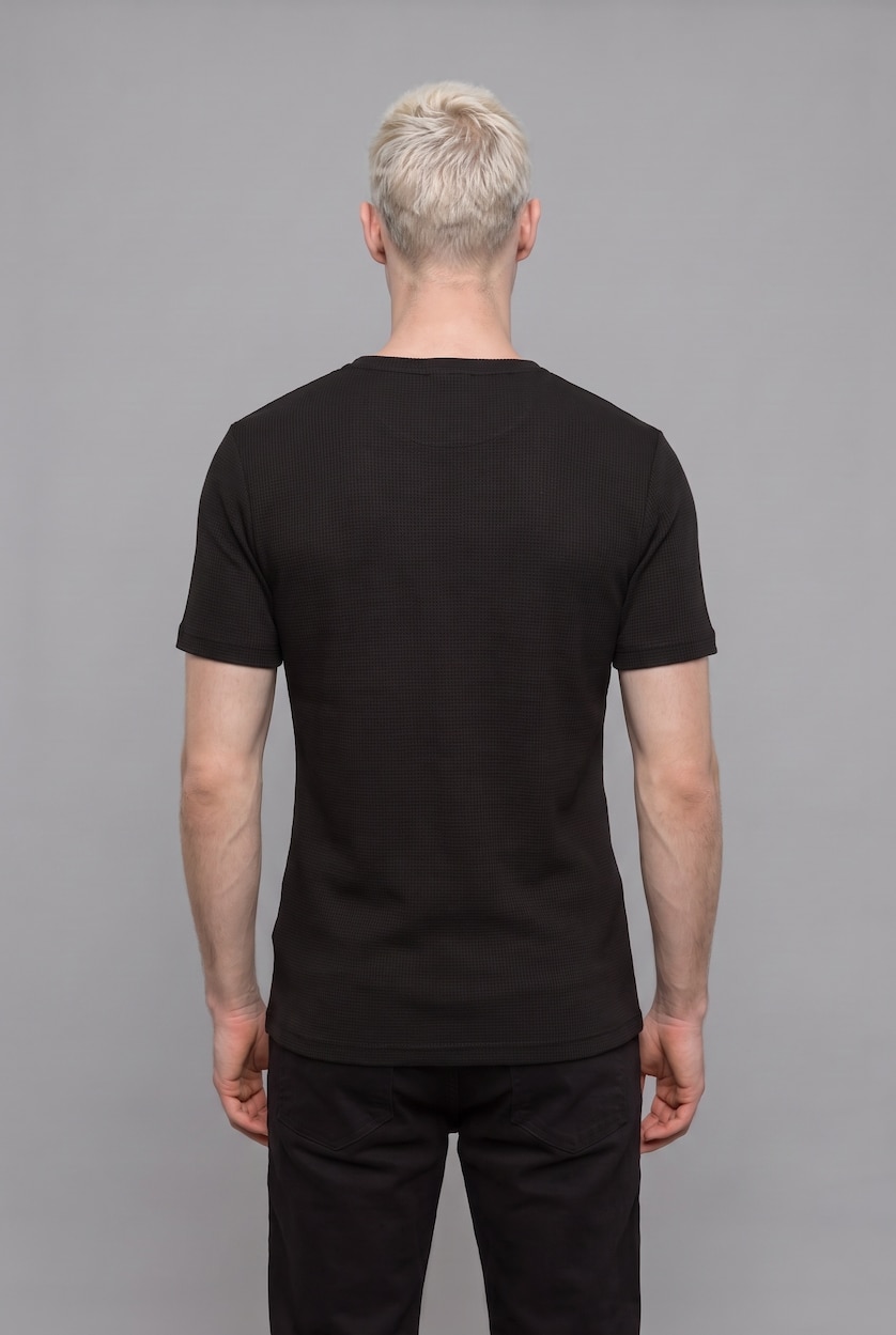 MAN Black Slim Fit Short Sleeve T-Shirt
