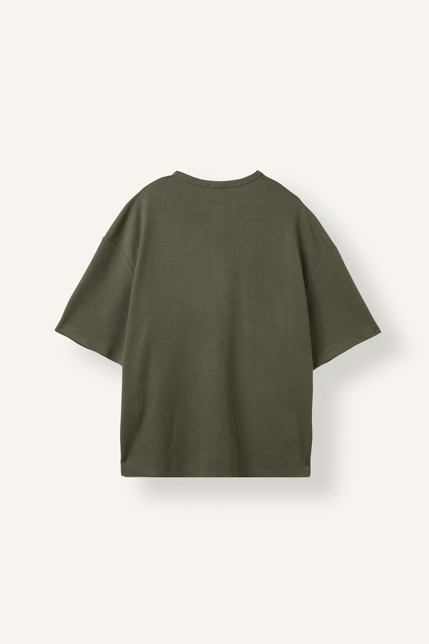 MAN Khaki Slim Fit Short Sleeve T-Shirt