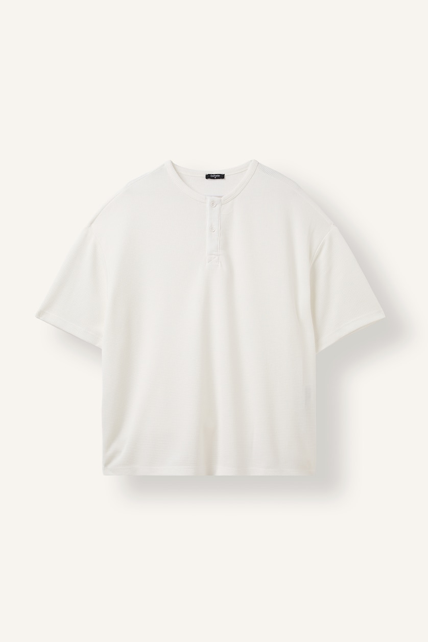 Men White Slim Fit Short Sleeve T-Shirt