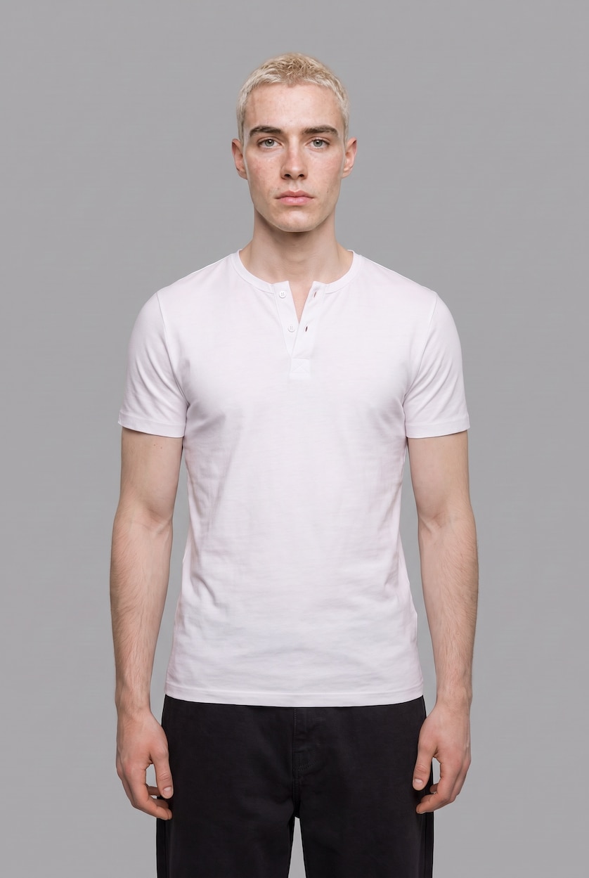 MAN White Slim Fit Short Sleeve T-Shirt