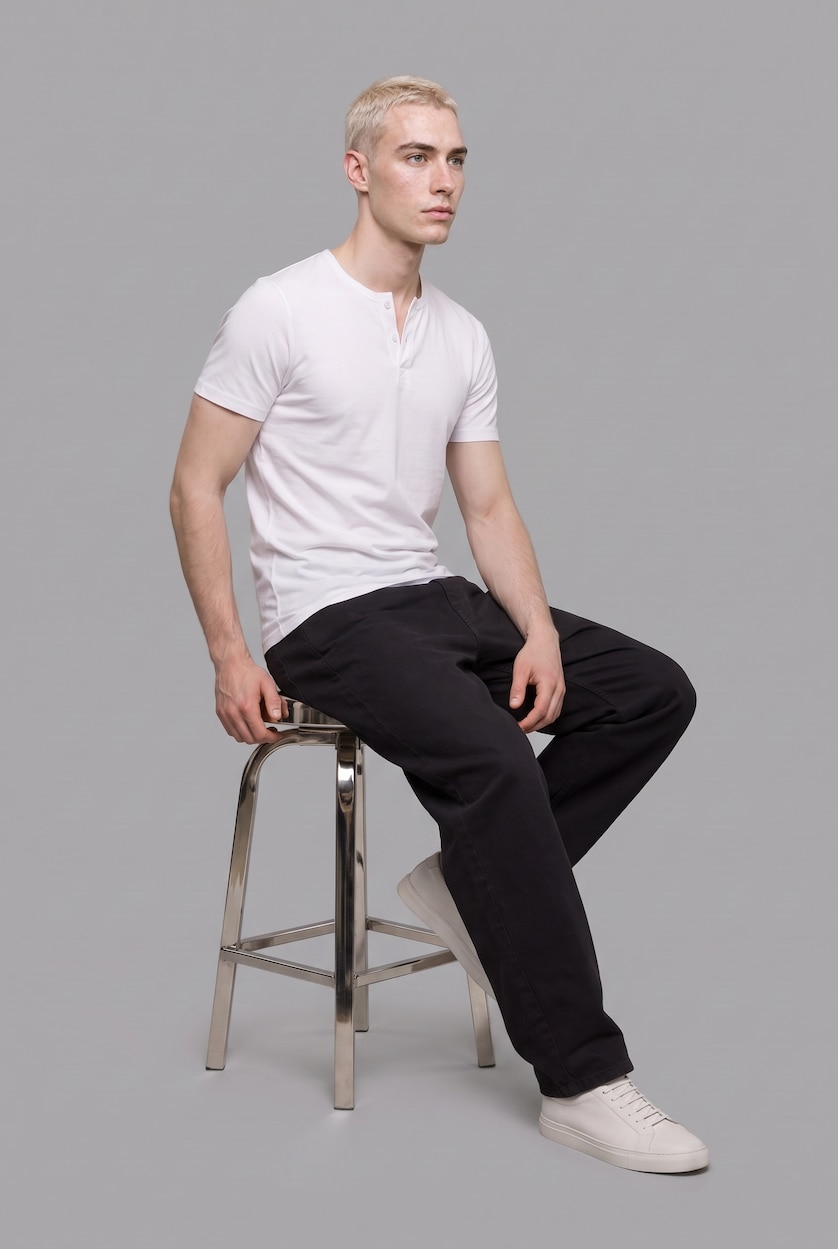 MAN White Slim Fit Short Sleeve T-Shirt