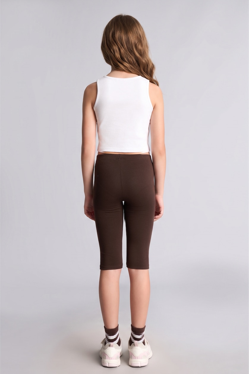 Girls & Teens Brown Girl Cotton Leggings