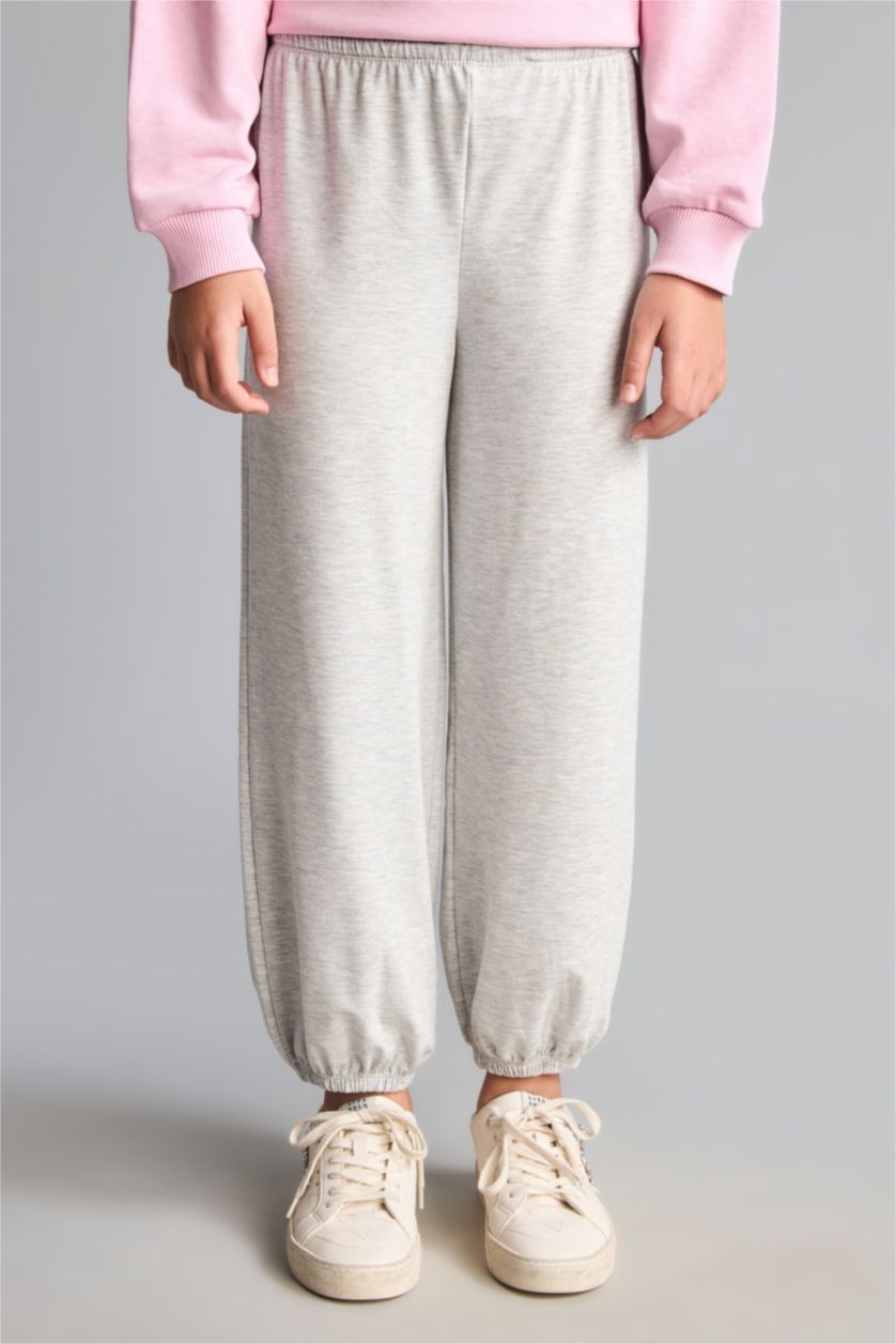 Girls & Teens Light Grey Melange بنطرون بناتي